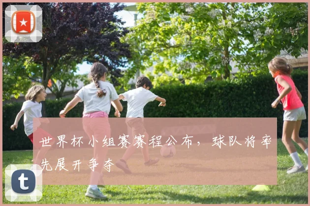世界杯小组赛赛程公布，球队将率先展开争夺
